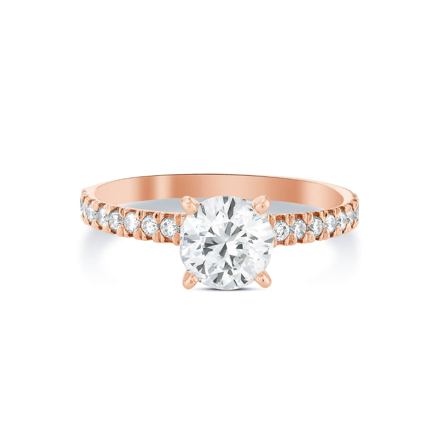 Bell Brilliant Round Lab Grown Engagement Ring