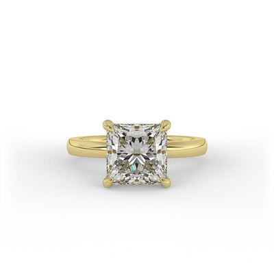 Lucy Princess Solitaire Set Engagement Ring