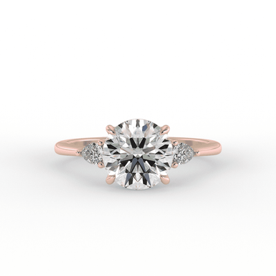 Ariana 3-Stone Brilliant Round Engagement Ring