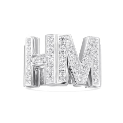 Initial Lab Grown Diamond Ring