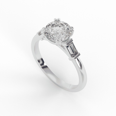 Lab Grown Suzi Brilliant Round Engagement Ring